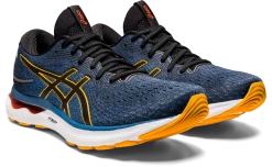 Asics Men’s Gel-Nimbus 24 (403 - Azure/Amber) -Swiftwick Shop 1011B363 403 SB FR AJP 2438x1500