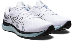 Asics Men's Gel-Cumulus 24 (101 - White/Black) -Swiftwick Shop 1011B366 101 SB FR GLB 2574x1500