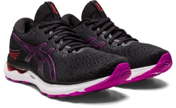 Asics Women’s Gel-Nimbus 24 (004 - Black/Orchid) 10 Asics Women’s Gel-Nimbus 24 (004 - Black/Orchid) -Swiftwick Shop 1012B201 004 SB FR GLB 2430x1500