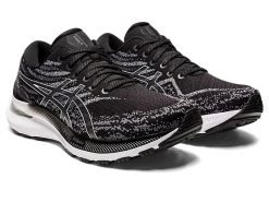 Asics Women's Gel-Kayano 29 (002 - Black/White) -Swiftwick Shop 1012B272 002 SB FR GLB 683x512