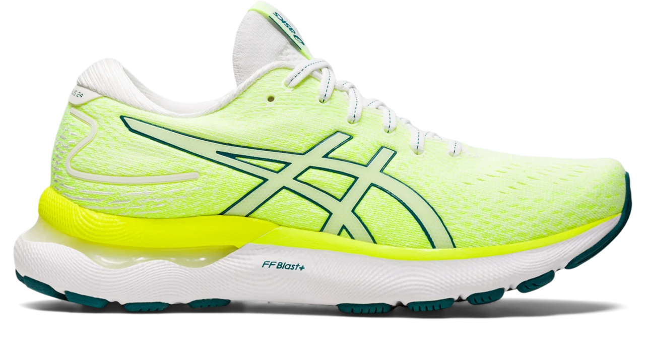 Asics Women’s Gel-Nimbus 24 (102 - White/Velvet Pine) 3 Asics Women’s Gel-Nimbus 24 (102 - White/Velvet Pine)