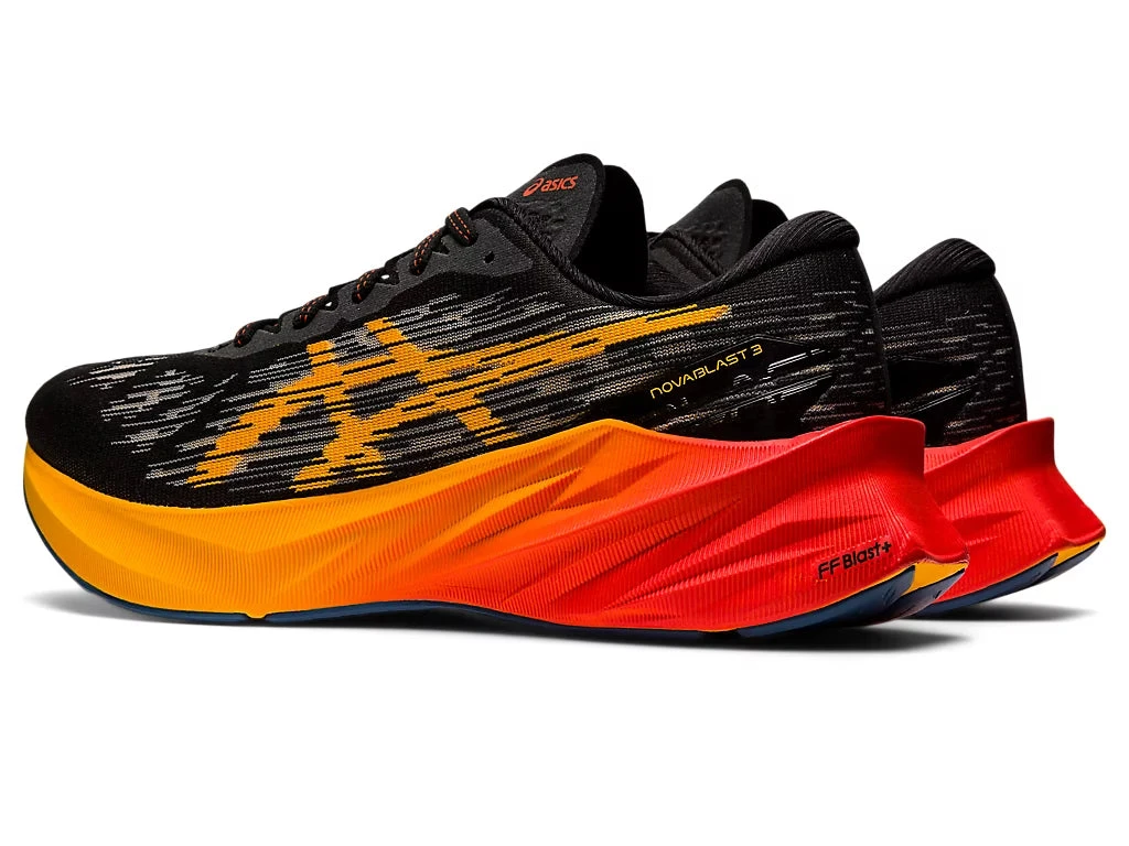 Asics Men’s Novablast 3 (001 - Black/Amber) 6 Asics Men’s Novablast 3 (001 - Black/Amber) - Image 4