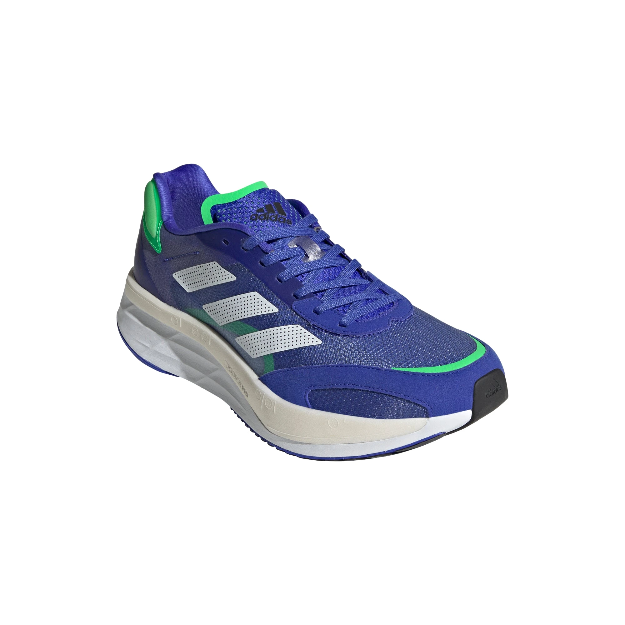 ADIDAS Men's Adizero Boston 10 (Sonic Ink/FTWR White/Screaming Green) 5 ADIDAS Men's Adizero Boston 10 (Sonic Ink/FTWR White/Screaming Green) - Image 3