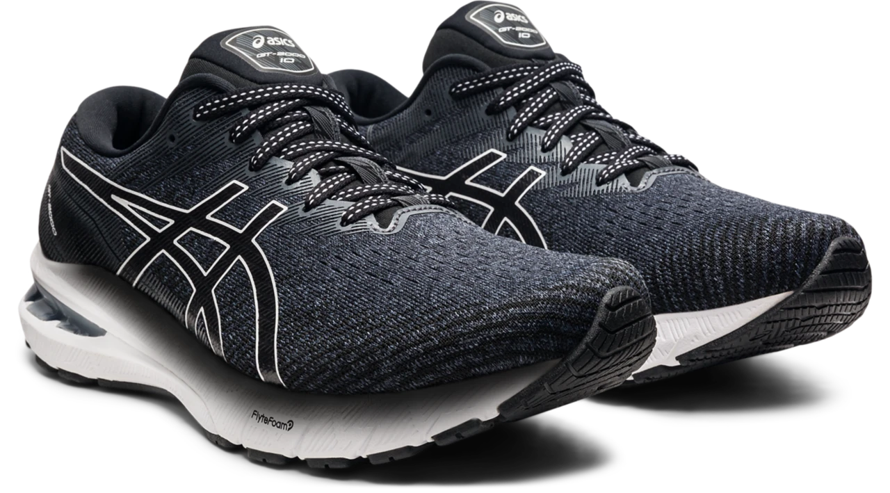 Asics Men’s GT-2000 10 (002 - Black/White) 5 Asics Men’s GT-2000 10 (002 - Black/White) - Image 3