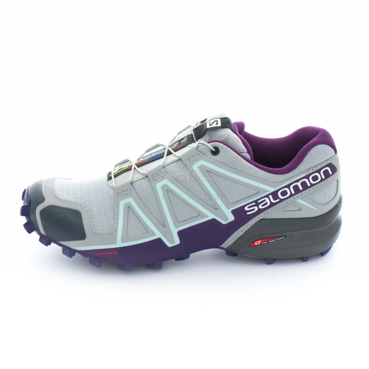 Salomon Women's Speedcross 4 (Quarry Acai/Fair Aqua) 3 Salomon Women's Speedcross 4 (Quarry Acai/Fair Aqua)