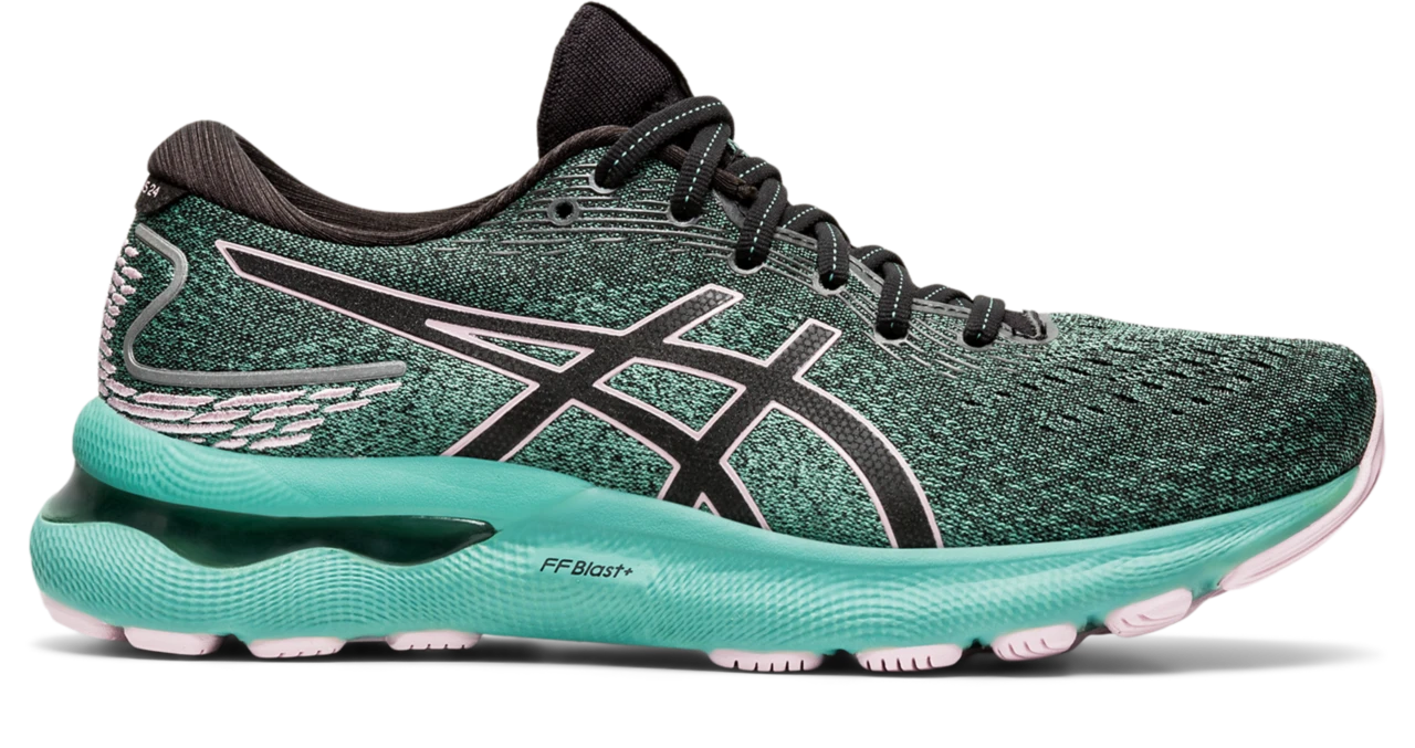 Asics Women’s Gel-Nimbus 24 (003 - Black/Barely Rose) 3 Asics Women’s Gel-Nimbus 24 (003 - Black/Barely Rose)