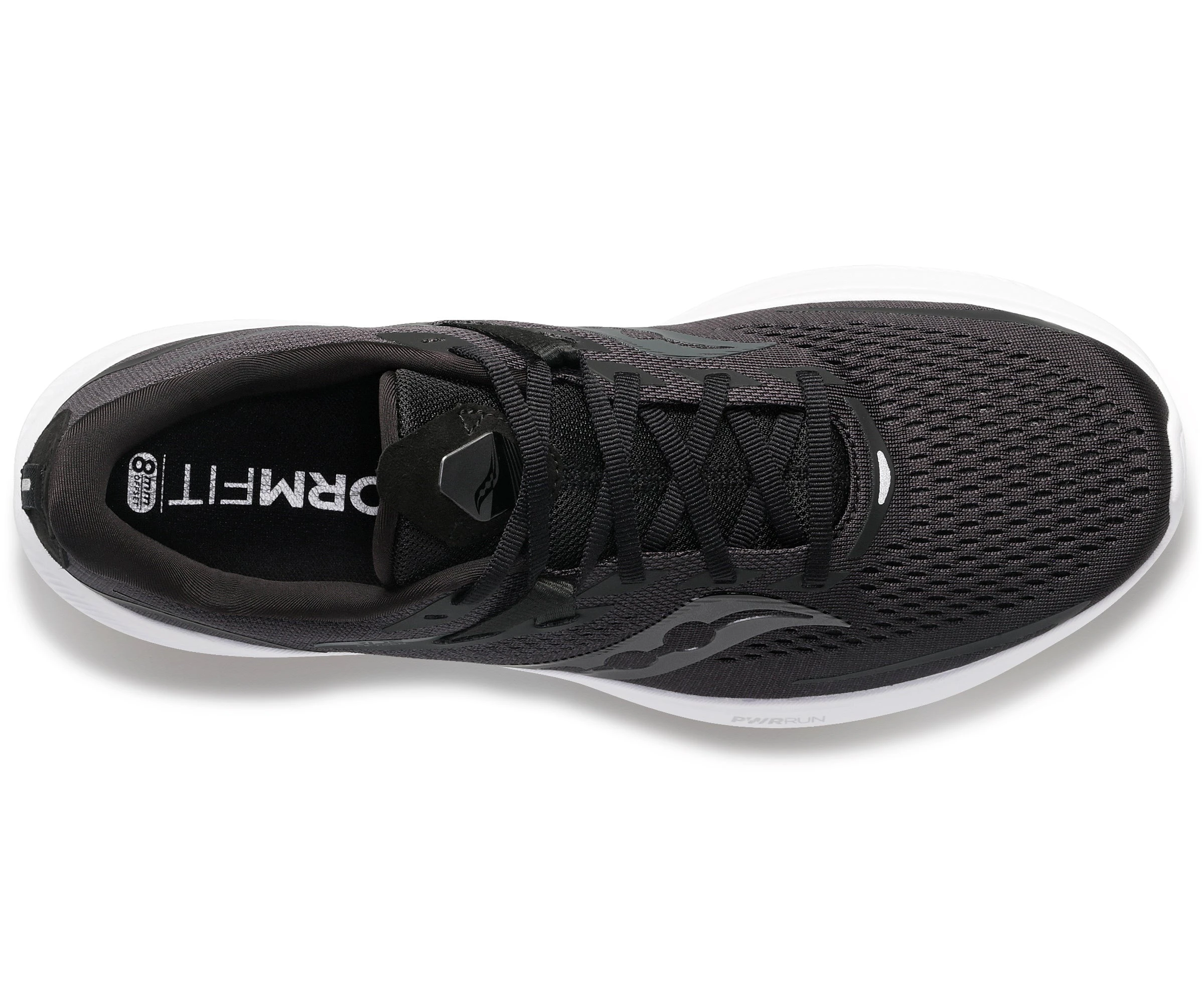 Saucony Men's Ride 15 (12 - Black/Gum) 5 Saucony Men's Ride 15 (12 - Black/Gum) - Image 3