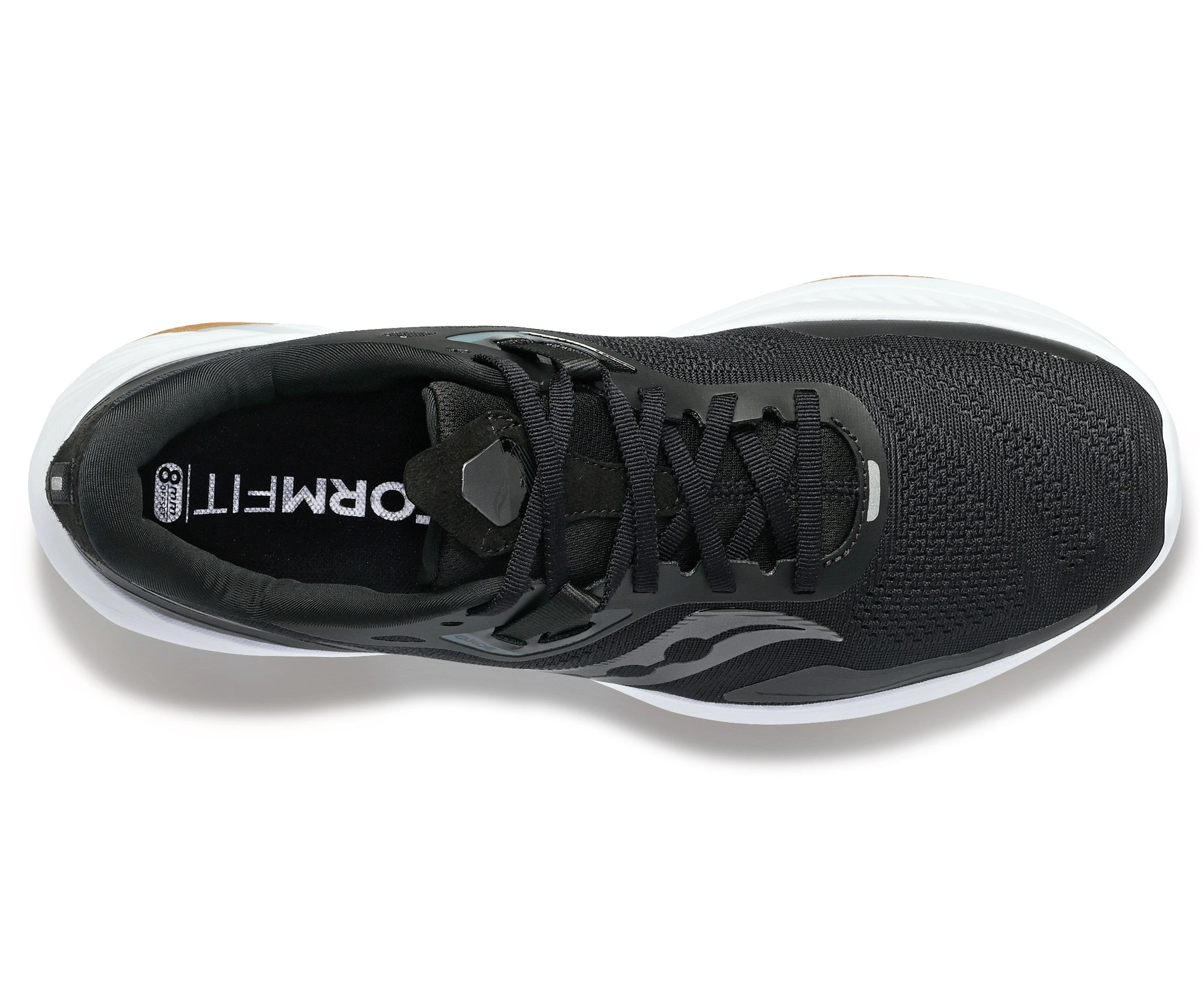 Saucony Women's Guide 15 (12 - Black/Gum) 5 Saucony Women's Guide 15 (12 - Black/Gum) - Image 3