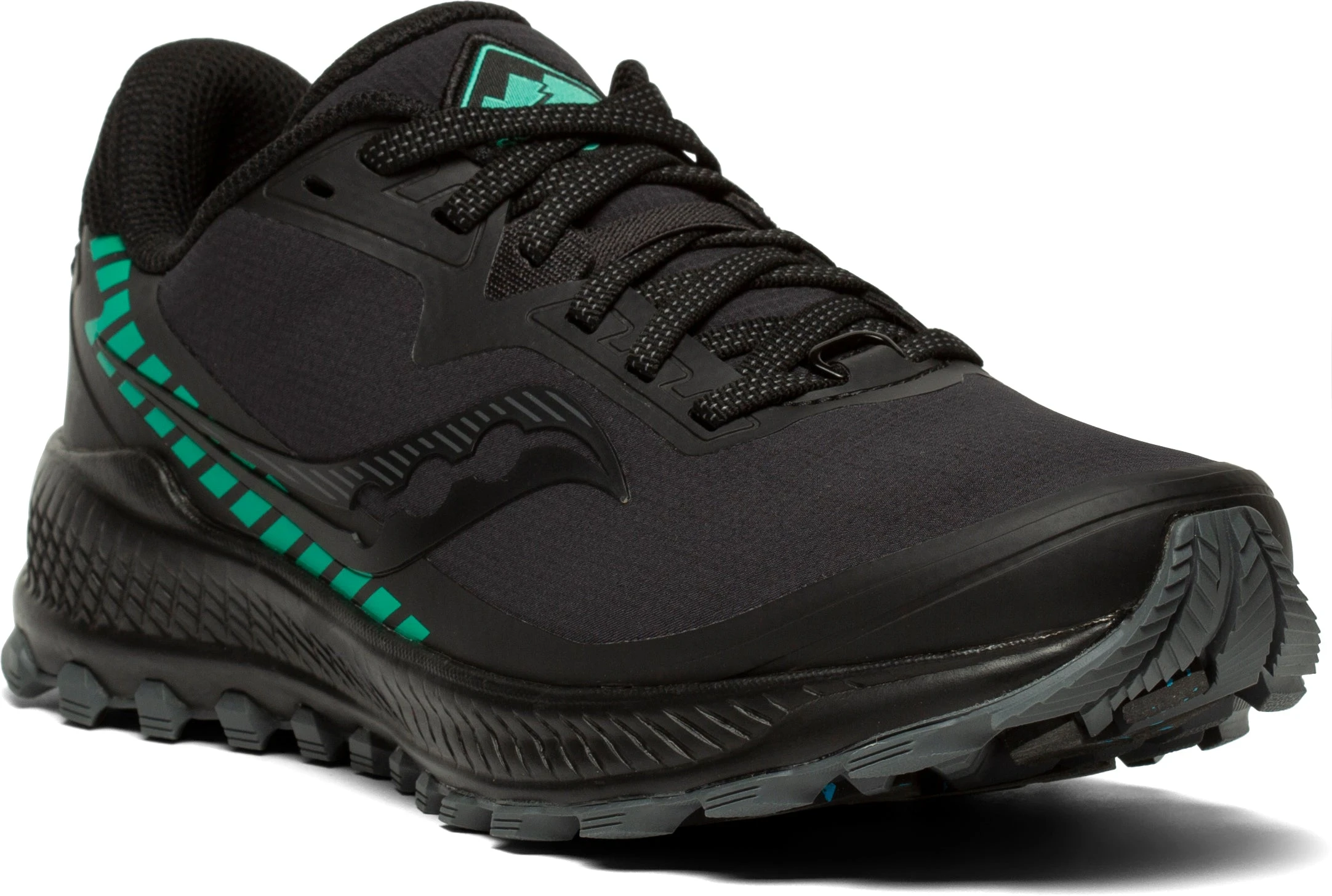 Saucony Women's Peregrine ICE+ 2 (1 - Black/Jade) 5 Saucony Women's Peregrine ICE+ 2 (1 - Black/Jade) - Image 3
