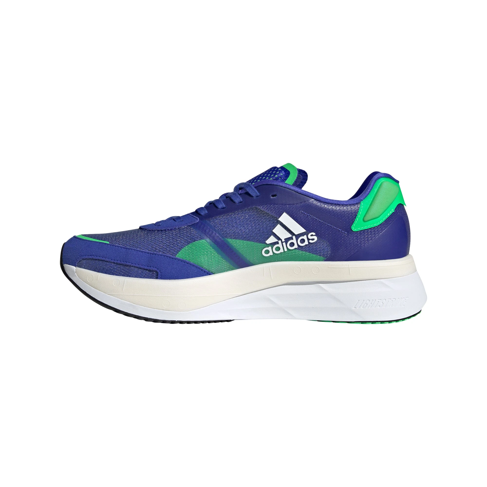 ADIDAS Men's Adizero Boston 10 (Sonic Ink/FTWR White/Screaming Green) 4 ADIDAS Men's Adizero Boston 10 (Sonic Ink/FTWR White/Screaming Green) - Image 2