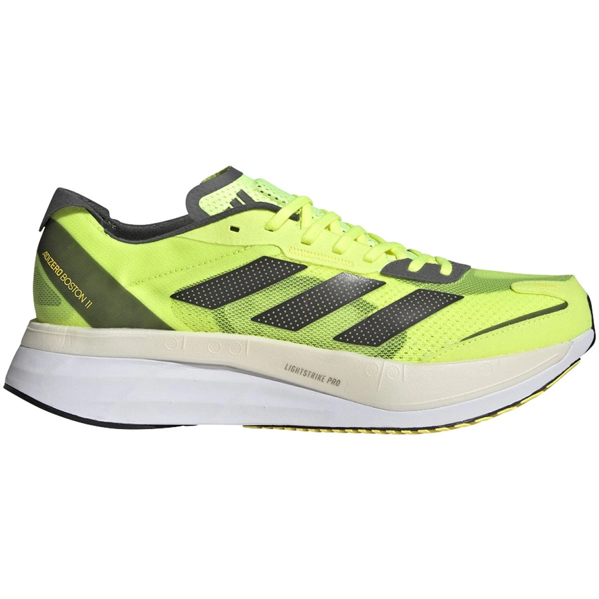 ADIDAS Men's Adizero Boston 11 (Solar Yellow/Night Metallic/Beam Yellow) 3 ADIDAS Men's Adizero Boston 11 (Solar Yellow/Night Metallic/Beam Yellow)
