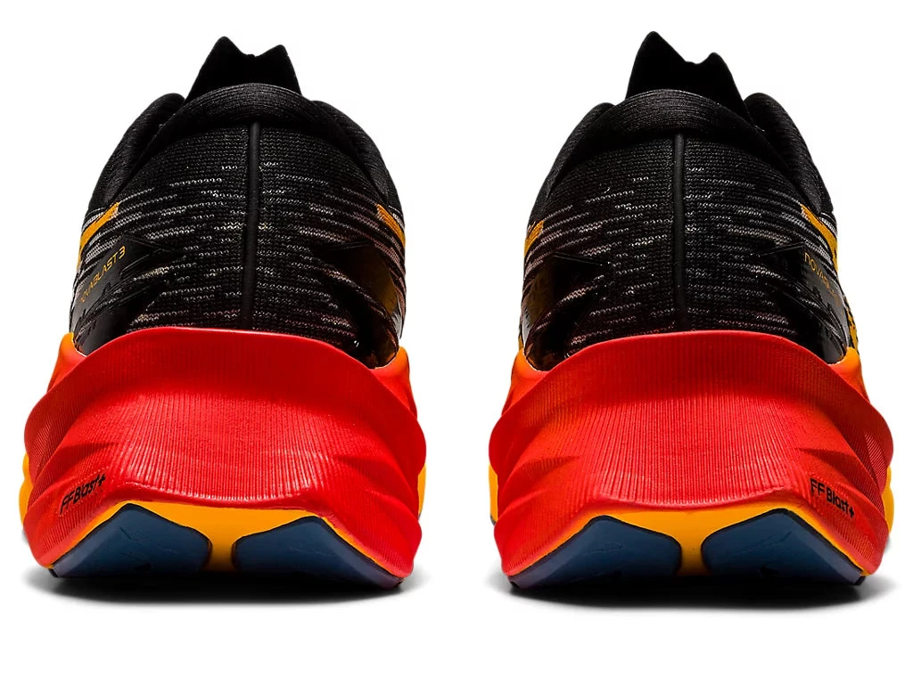 Asics Men’s Novablast 3 (001 - Black/Amber) 8 Asics Men’s Novablast 3 (001 - Black/Amber) - Image 6