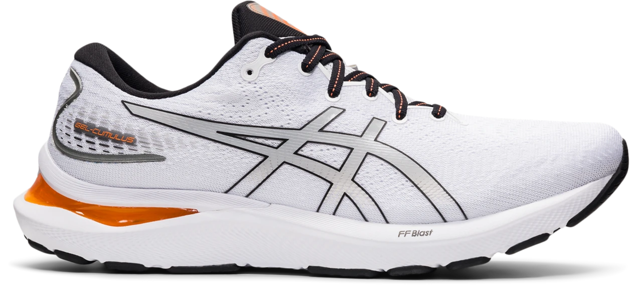 Asics Men's Gel-Cumulus 24 (100 - White/Piedmont Grey) 3 Asics Men's Gel-Cumulus 24 (100 - White/Piedmont Grey)