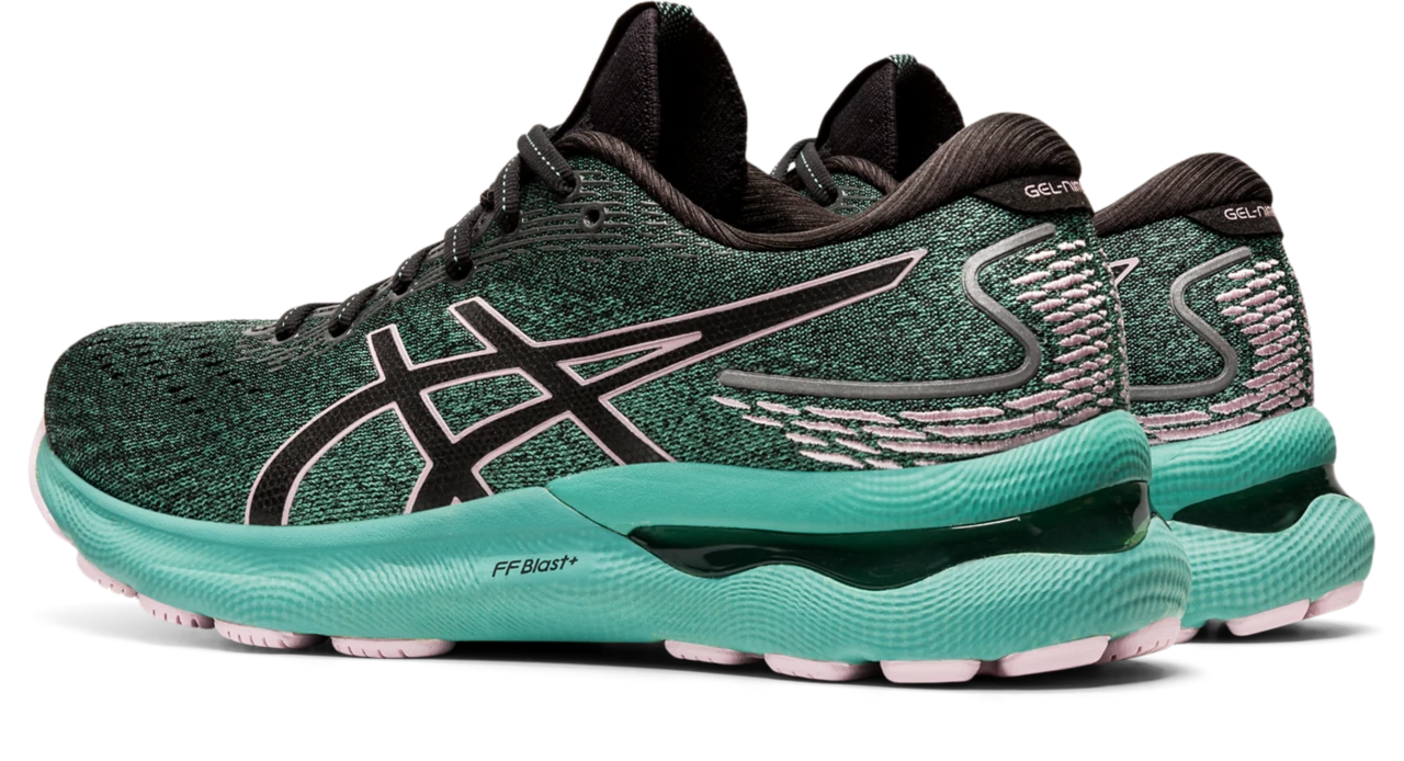Asics Women’s Gel-Nimbus 24 (003 - Black/Barely Rose) 6 Asics Women’s Gel-Nimbus 24 (003 - Black/Barely Rose) - Image 4