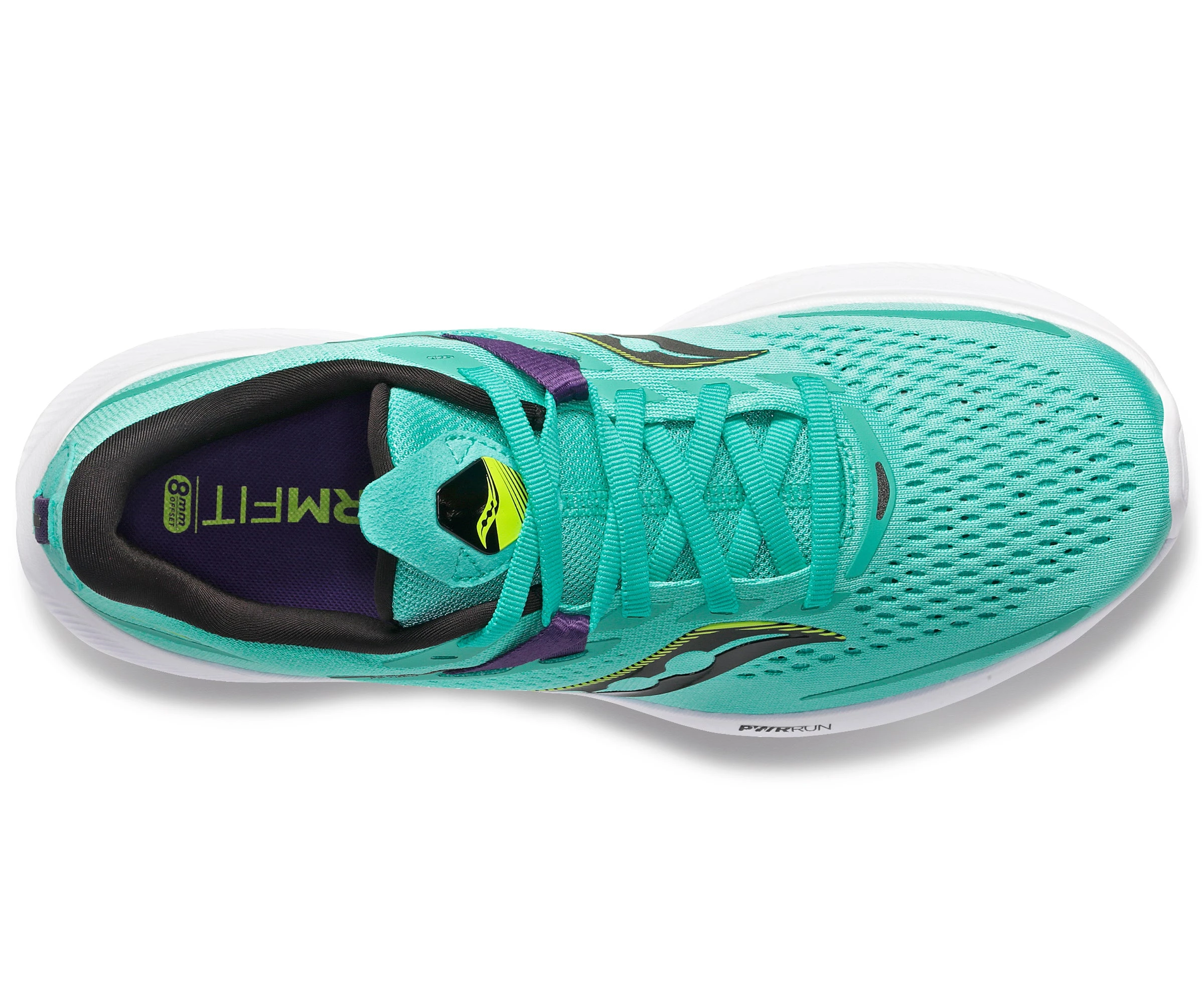 Saucony Women's Ride 15 (26 - Cool Mint/Acid) 5 Saucony Women's Ride 15 (26 - Cool Mint/Acid) - Image 3