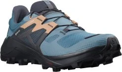 Salomon Women's Wildcross 2 GTX (Bluestone / Ebony / Sirocco) -Swiftwick Shop L41457900 5 GHO WILDCROSS2WGTXBlu 5071x3024