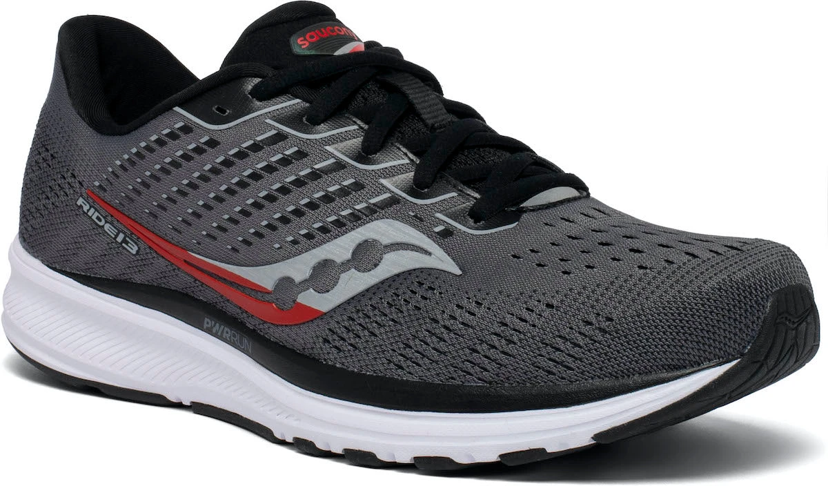 Saucony Men's Ride 13 (30 - Charcoal/black) 3 Saucony Men's Ride 13 (30 - Charcoal/black)
