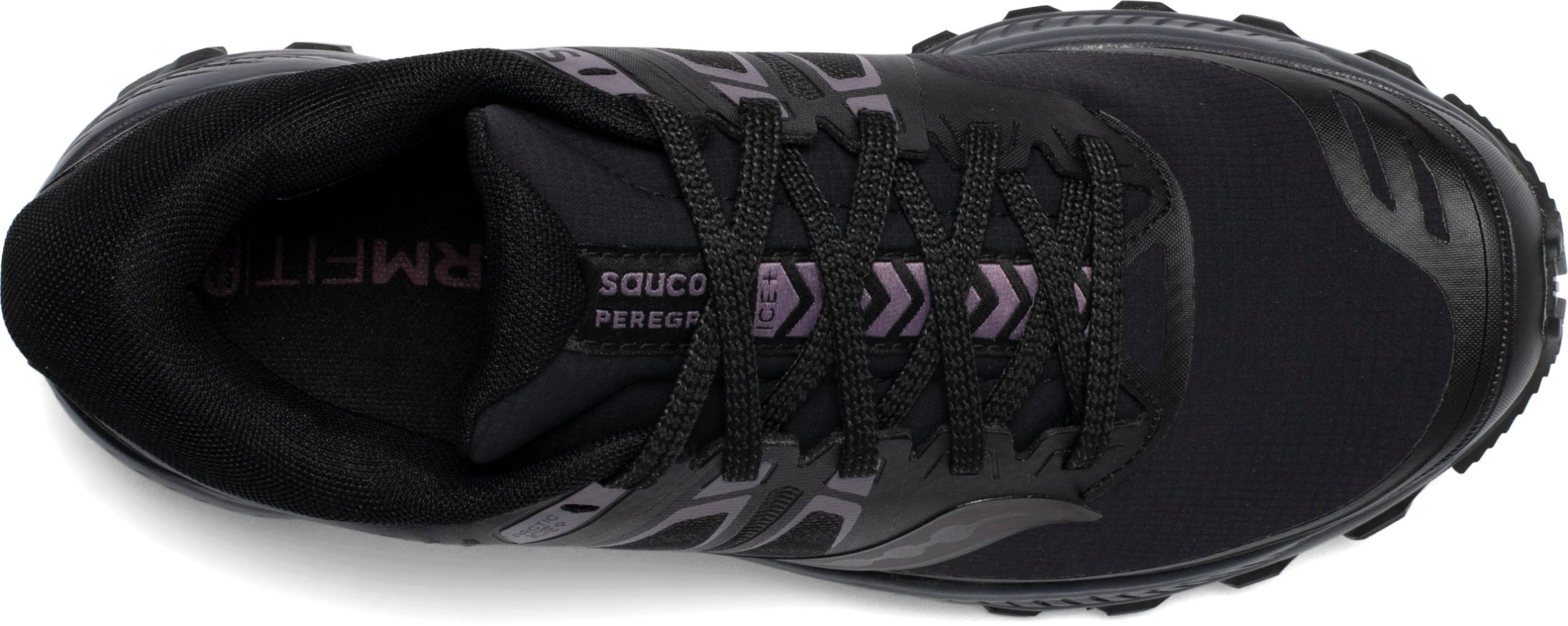 Saucony Women's Peregrine ICE+ (2 - Black/Lavender) 6 Saucony Women's Peregrine ICE+ (2 - Black/Lavender) - Image 4
