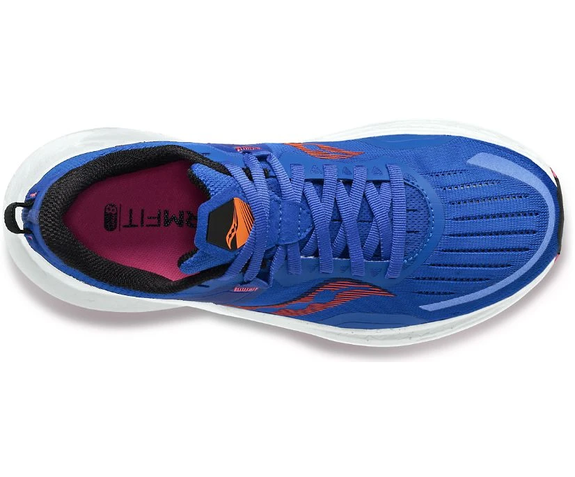 Saucony Women’s Tempus (125 - Blue Raz/Zest) 5 Saucony Women’s Tempus (125 - Blue Raz/Zest) - Image 3