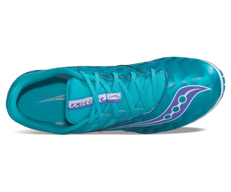 Saucony Women's Spitfire (2 - Teal/Blue) 4 Saucony Women's Spitfire (2 - Teal/Blue) - Image 2