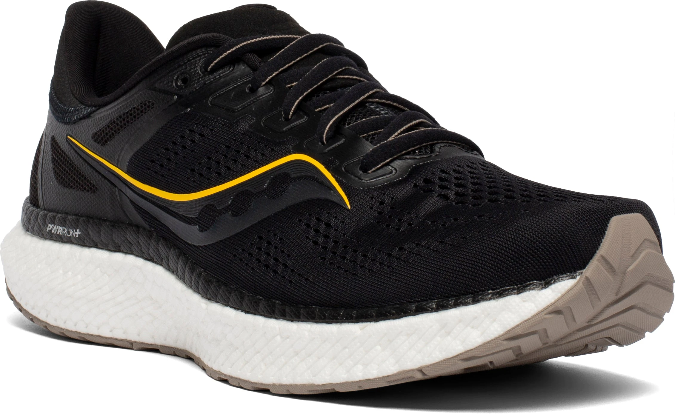 Saucony Men's Hurricane 23 (45 - Black/Vizigold) 5 Saucony Men's Hurricane 23 (45 - Black/Vizigold) - Image 3