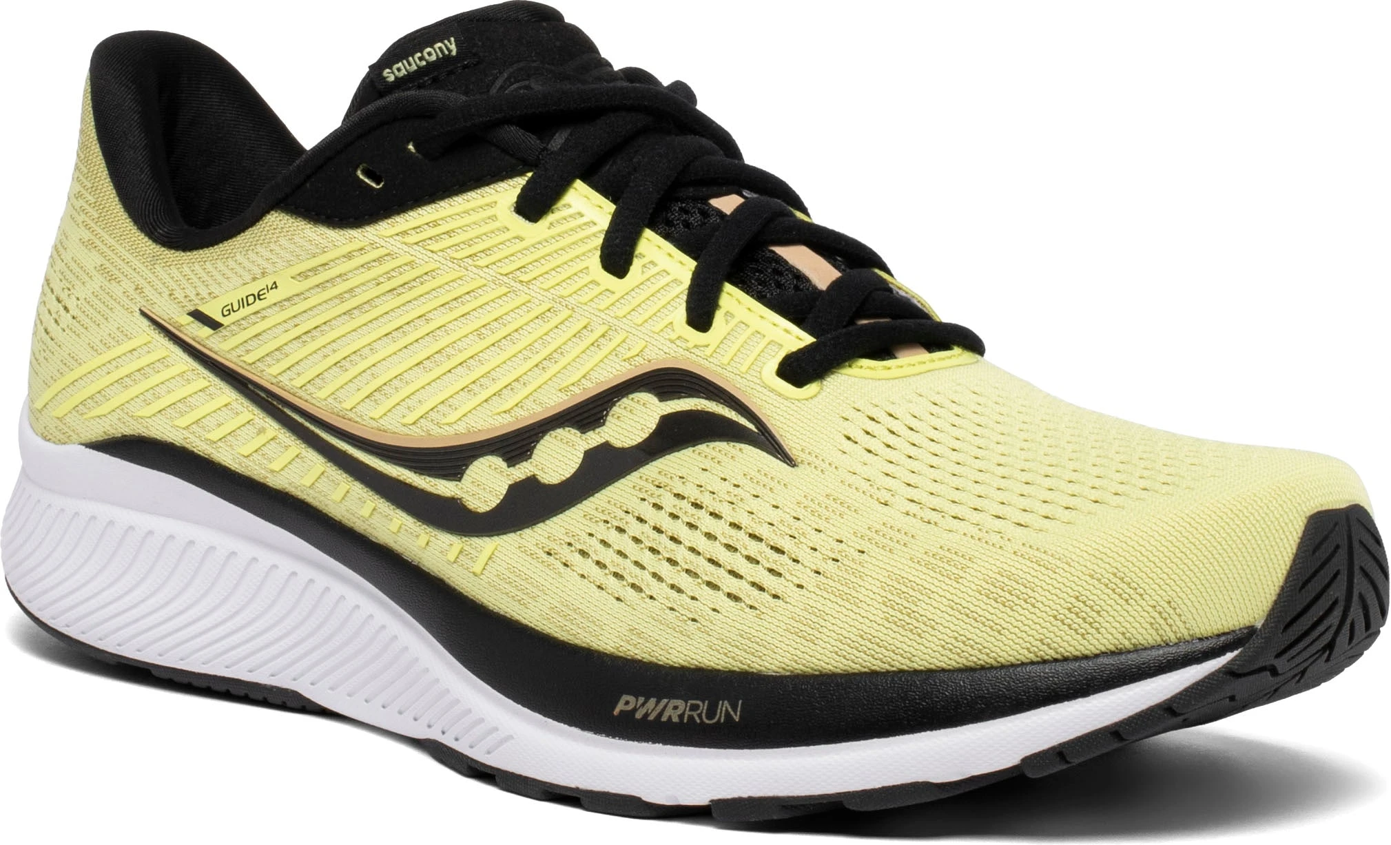 Saucony Men's Guide 14 (35 - Key Lime/Gravel) 5 Saucony Men's Guide 14 (35 - Key Lime/Gravel) - Image 3
