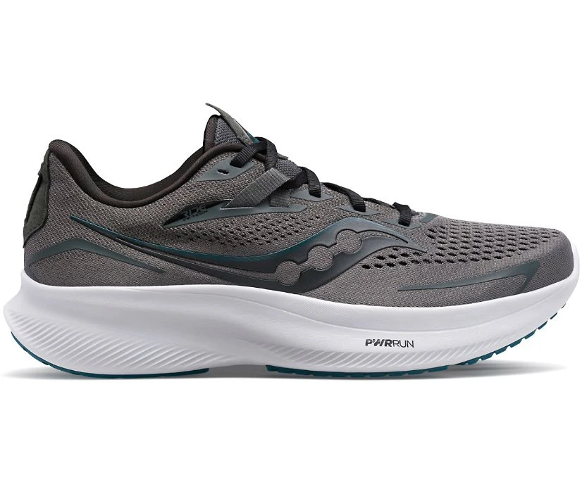 Saucony Men's Ride 15 (115 - Charcoal/Shade) 3 Saucony Men's Ride 15 (115 - Charcoal/Shade)