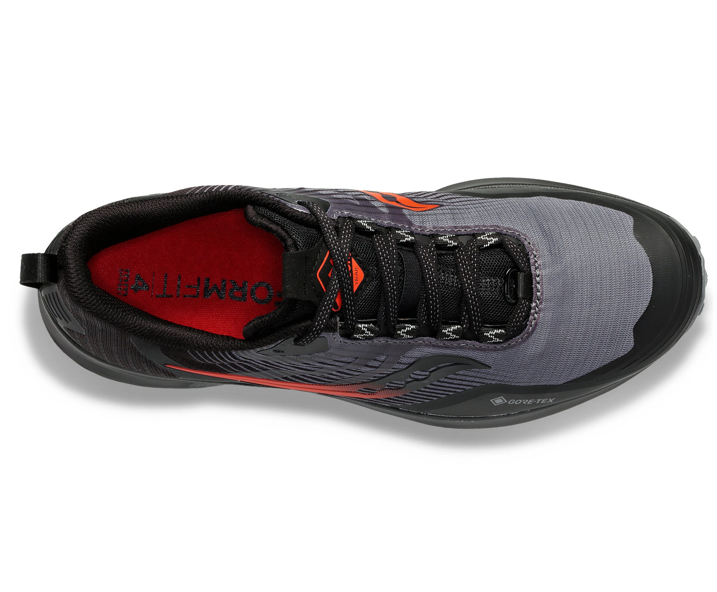 Saucony Men's Peregrine 12 GTX (20 - Charcoal/Black) 6 Saucony Men's Peregrine 12 GTX (20 - Charcoal/Black) - Image 4
