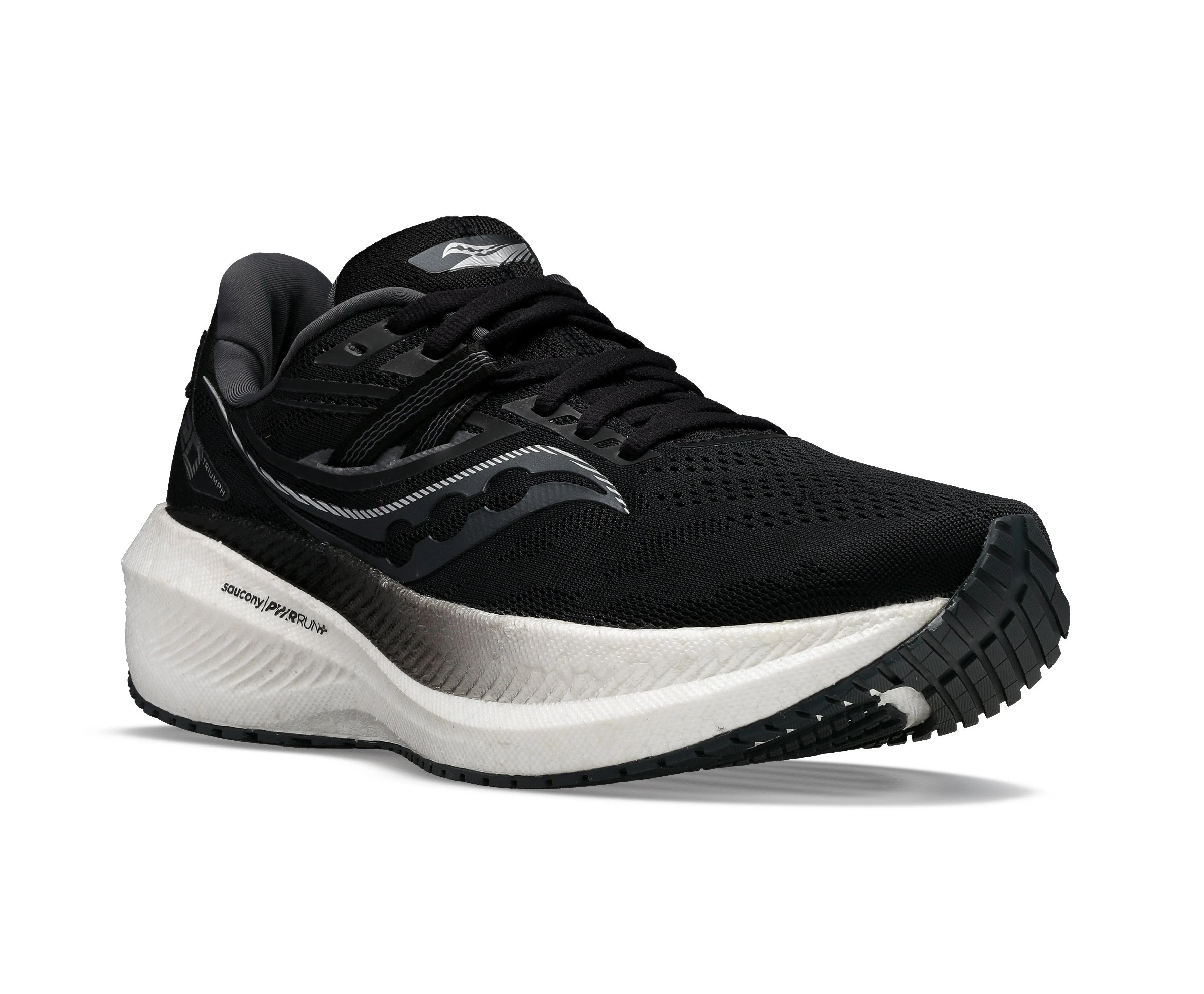 Saucony Men's Triumph 20 (10 - Black/White) 4 Saucony Men's Triumph 20 (10 - Black/White) - Image 2