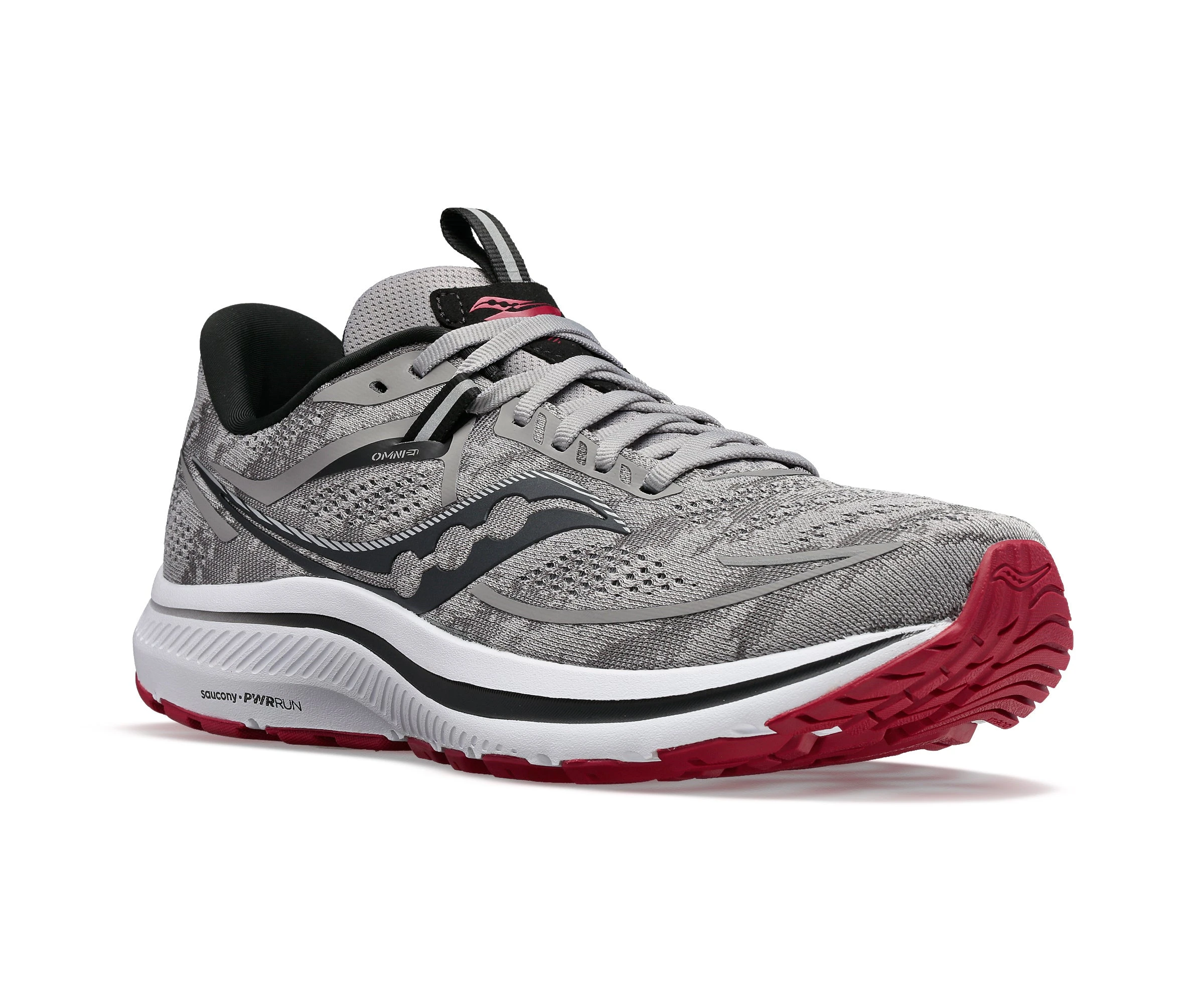 Saucony Men's Omni 21 (20 - Alloy/Garnet) 4 Saucony Men's Omni 21 (20 - Alloy/Garnet) - Image 2
