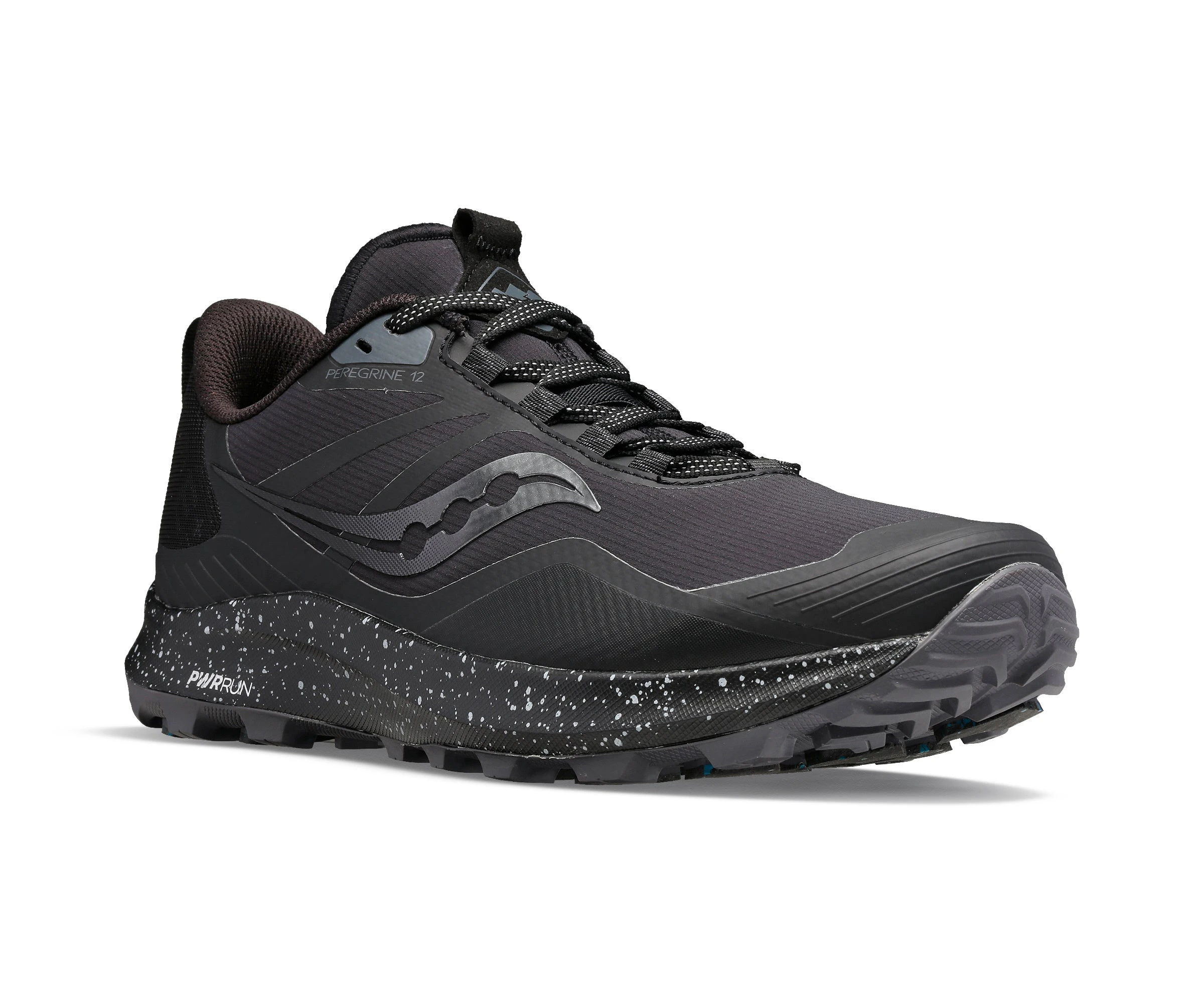 Saucony Peregrine Ice+ 3 (10 - Black/Shadow) 4 Saucony Peregrine Ice+ 3 (10 - Black/Shadow) - Image 2