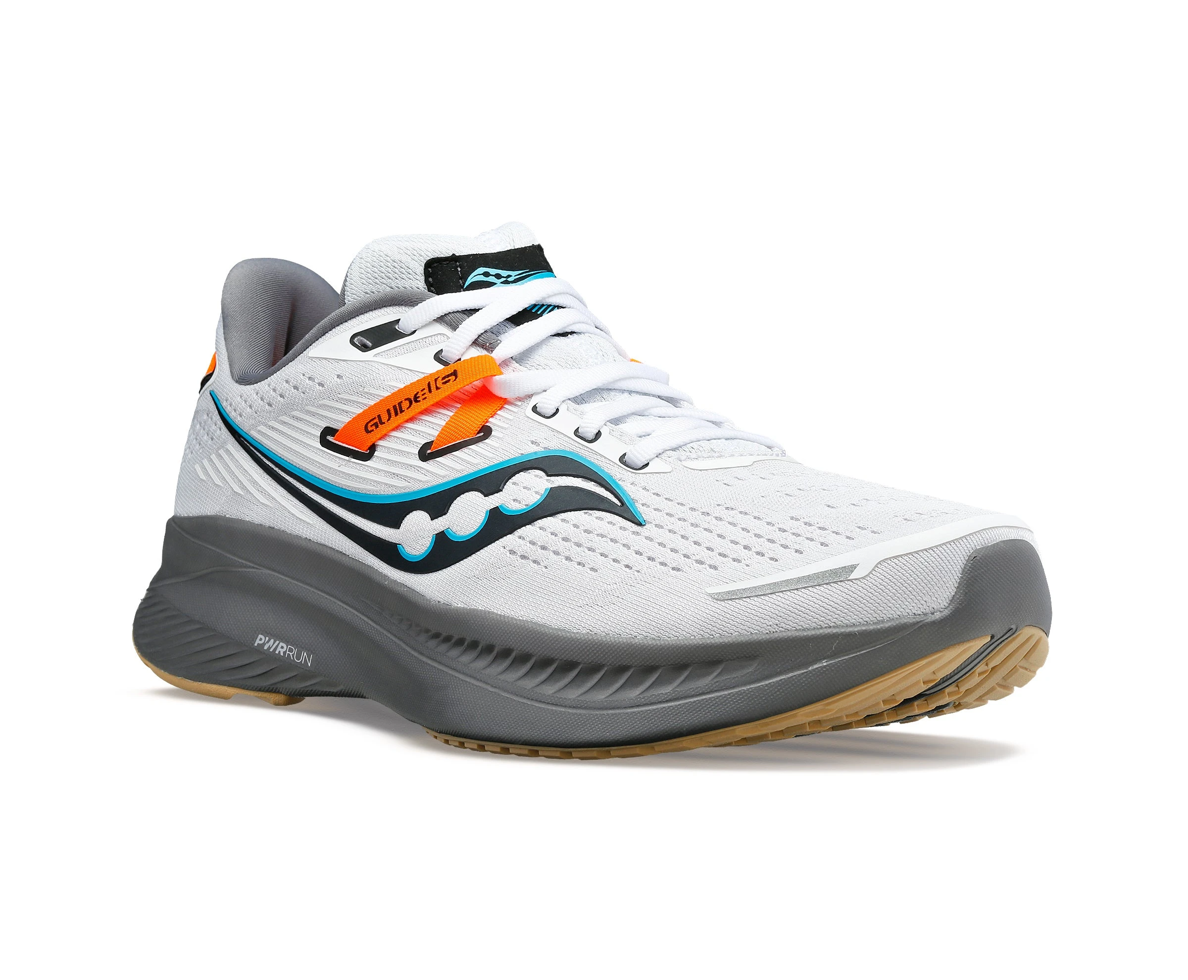 Saucony Men's Guide 16 (85 - White/Gravel) 4 Saucony Men's Guide 16 (85 - White/Gravel) - Image 2